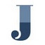 A stylized capital letter "J" from the 2013 Dean's Report, featuring two shades of blue: a light blue in the upper half and a dark blue in the lower half. The bottom curve of the "J" is more pronounced and rounded, giving the letter a unique appearance.