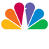 A vibrant logo featuring six teardrop-shaped segments forming a semi-circle, reminiscent of a peacock tail. The sections are colored orange, red, purple, blue, green, and yellow. Below them is a small dark shape resembling the peacock's body. This design was prominently used by NBC Latino in 2012.