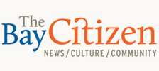 Logo of "The Bay Citizen" with "The" in gray, "Bay" in blue, and "Citizen" in orange. Below the logo, the words "NEWS / CULTURE / COMMUNITY" are in gray capital letters, reflecting the vibrant spirit of Berkeley Journalism.