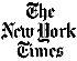 The image displays the logo of "The New York Times" in blackletter typeface, presenting a gothic style often associated with the newspaper's iconic branding. The font gives a classic and historical feel to the logo, making it instantly recognizable even in modern platforms like DigiTV.