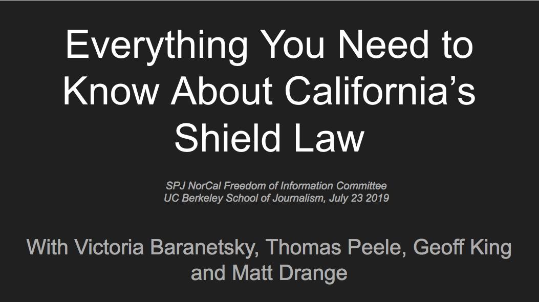Everything you need to know about california's shield law poster