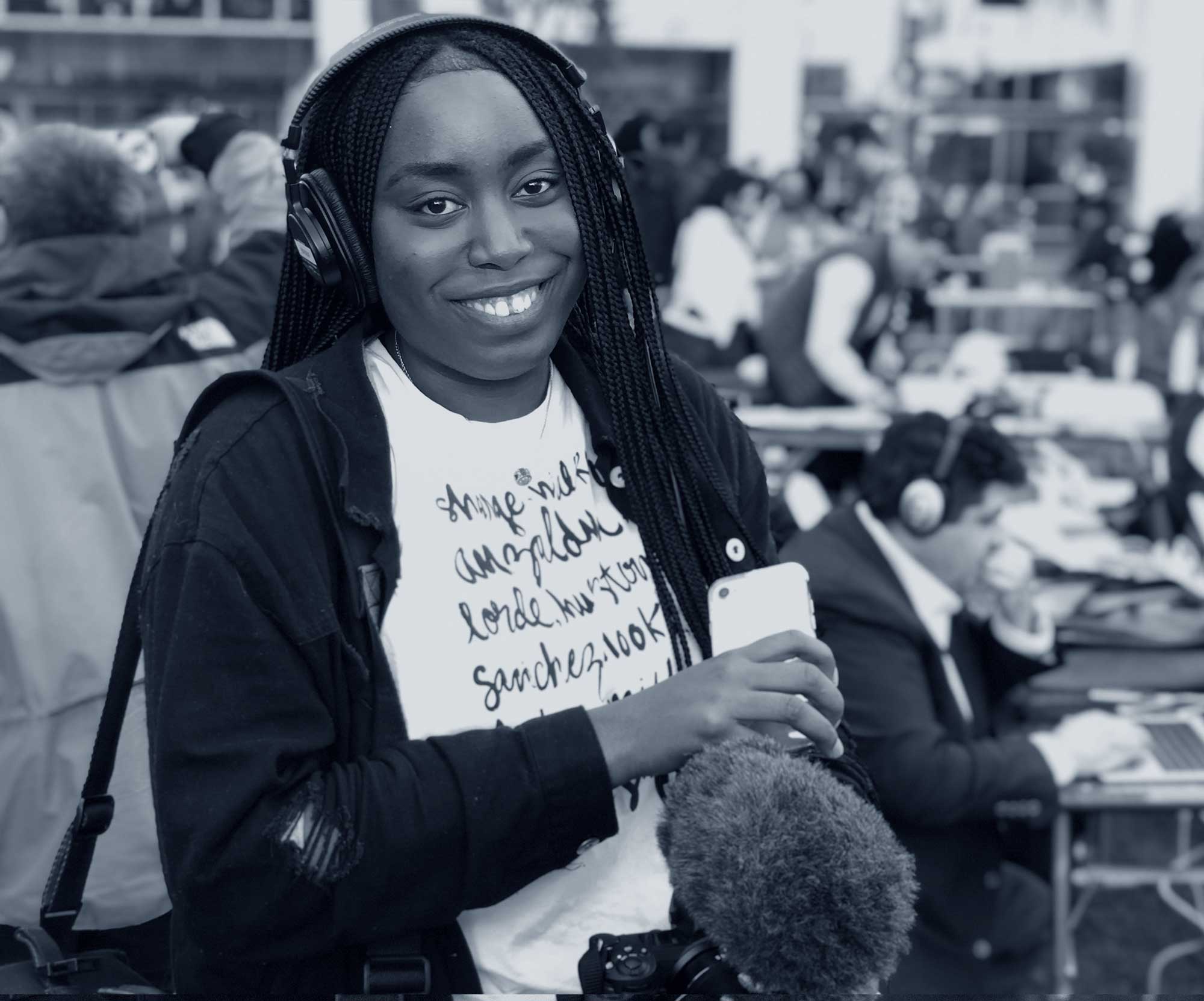 Black student journalist