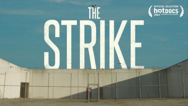 Poster for "The Strike" features its title over a fenced area with barbed wire.