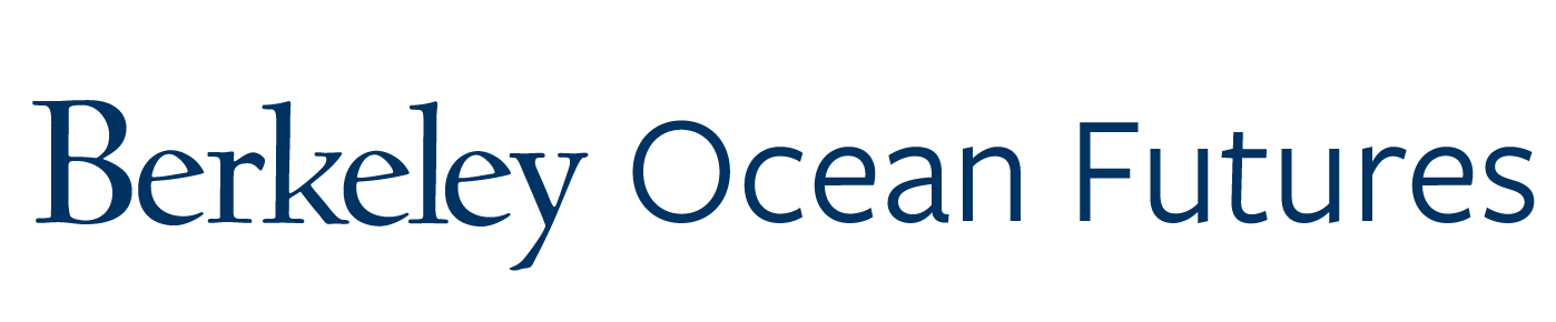 A logo with the text "Berkeley Ocean Futures Program" in a navy blue font on a white background.