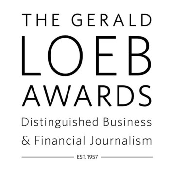 Black and white plain logo for the Gerald Loeb Awards.