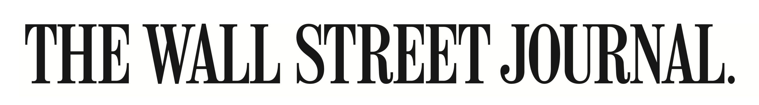 The-Wall-Street-Journal-Logo The Wall Street Journal" in bold, capital letters with a black serif font on a white background.