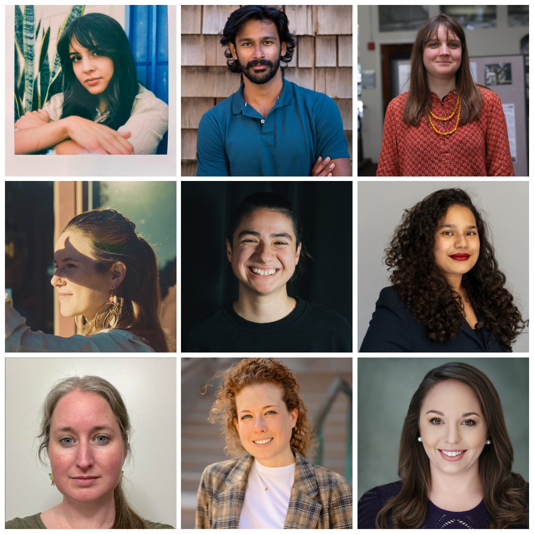 Nine colorful headshots of those honored in the CNPA Awards.