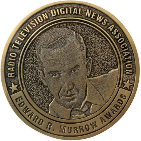 The gold Murrow Medallion